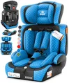 KIDIZ® Autokindersitz i-Size R129 100-150 cm bis 12 Jahre – Kinderautositz Gruppe 1/2/3 ohne Isofix, mitwachsender Kindersitz, 5-Punkt-Gurt, höhenverstellbare Kopfstütze, Sitzerhöhung Auto, Blau