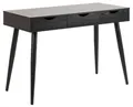 Schreibtisch ACTONA GROUP "Neptun", schwarz (, schwarz, schwarz), B:110cm H:77,1cm T:50cm, Tische, Schreibtisch, Bürotisch, Arbeitstisch, mit 3 Schubladen, Breite 110 cm