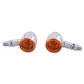 Blinker Highsider Smart Bullet Light, Chrom, Glas Orange, E-geprüft, 12V/21W