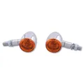 Blinker Highsider Smart Bullet Light-Kristall Orange-Homologiert E-Paar