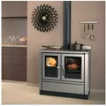 La Nordica Kaminofen La Nordica Venezia Küchenofen Kristallglas Anthrazit-Schwarz, 8.3 kW