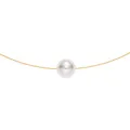 Heideman Perlenkette Damen Gold mit Perle - aus hochwertigem Edelstahl - gold farbend - Kette für Frauen mit Perle weiss - Perlenschmuck Brautschmuck - Halskette