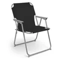 Piccolo Campingstuhl - schwarz - Garten Camping Angel Strand Klapp Stuhl Outdoor