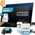 SUNNIVA® Balkonkraftwerk 1000/800W Solaranlage HOYMILES 2x400 BIFAZIAL FULLBLACK