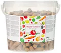Kerbl Delizia Belohnungswürfel Classic (für Pferde, 3 kg Eimer, Geschmacksrichtung Apfel, mit natürlichem Gehalt an Mineralstoffen, Pferdesnack) 325008, orange