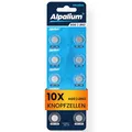 kQ Alpalium AG0 Batterie Alkaline Knopfzelle 1,5V 10er Blister