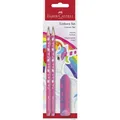 Faber-Castell Schreibset Einhorn Bleistift + Radierer (HB, 2x) (111516)
