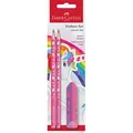 FABER-CASTELL Einhorn Bleistift-Set HB pink, 1 Set
