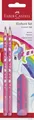 Faber-Castell 111516 - Unicorn writing set with HB pencils and eraser, school se