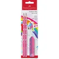 FABER-CASTELL Einhorn Bleistift-Set HB pink, 1 Set