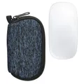 kwmobile Hülle kompatibel mit Apple Magic Mouse 1/2 - Neopren Hülle für PC Mouse Schutzhülle - Computer Maus Tasche - Neopren Tasche für PC-Maus - Deep Ocean Schwarz