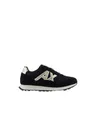 Armani Exchange Men Side Geometric Logo Motifs Sneaker, Multicolor, 11