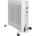 Clatronic Ölradiator | Effiziente mobile Heizung | elektrische Heizung mit 11 Rippen | 3 Stufen | Slimline Heizkörper | bis zu 50qm | 2300 W | RA... - Weiß
