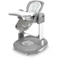 CARETERO, Sitron Hochstuhl 3in1 Baby, Kinderhochstuhl und Lauflernwagen,Grau - Grau