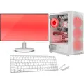 VIST Gaming PC Komplett Set R5 5600GT 32GB VEGA SSD 1TB WIFI Win11 24" - Weiß