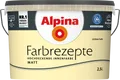 Raumfarbe in cremigem Vanille dezent 2,5L ALPINA Farbrezepte Lichtes Gelb