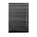 GARDINIA Alu-Jalousie, Sichtschutz, Lichtschutz, Blendschutz, Wand- und Deckenmontage, Aluminium-Jalousie, Schwarz, 100 x 175 cm