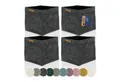 Lycce Regalkorb Kallax Boxen Cord 4er Set grau, Aufbewahrungsbox faltbar 33x33x31cm (4 St)