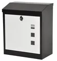 dazikemo Wandbriefkasten Briefkasten Paketbox anthrazit/weiß