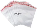 Pakico | 100 Plastikbeutel 12 x 18 cm Wiederverschließbare Durchsichtige | Dick und Haltbar | Verschlussbeutel | Kekstüten | Schmuckverpackungen | Lebensmittelbeutel | Kleine Ziplock-Beutel