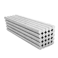 Strong Magnets Neodym Magnet - Rund 8 x 4 mm - 10 Stück - Extra stark, hält bis 1,6kg - Für Magnettafel, Kühlschrank, Whiteboard, Pinnwand, Büro