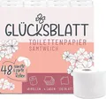 Glücksblatt Toilettenpapier SAMTWEICH, 4-lagig, 48 Rollen x 130 Blatt