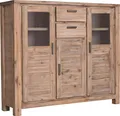 Gutmann Factory Highboard Tunis, Vitrine, Höhe 140 cm