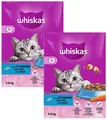 2 x 3,8 kg Whiskas 1+ mit Thunfisch (€ 4,73/kg) Katzenfutter mit Gemüse + Fisch