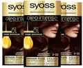 (5,98€/E)Syoss Oleo Intense Öl-Coloration 3-22 Bordeaux Rot Stufe 3 (3 x 115 ml)