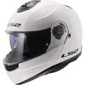 LS2 FF908 Strobe II Solid, Klapphelm - Weiß - XL