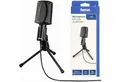 Hama Streaming-Mikrofon Mic Allround USB Tisch-Mikrofon Hand-Mikrofon (Set), Allround Mikrofon mit Standfuß Ständer Mikro Stativ PC Notebook