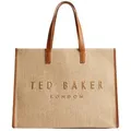 Ted Baker Shopper Pallmer Faux Raffia Large Icon Bag braun