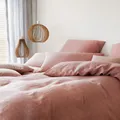 elegante Halbleinen-Kissenbezug einzeln Breezee Farbe Terra Größe 40x80
