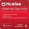 McAfee Internet Security (3 User, 3 Geräte/User, 12 Monate) (MIS00GNR3RDD)