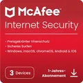 McAfee Internet Security 3 Geräte - 1 Jahr Software
