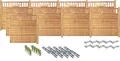 KONIFERA Sichtschutzelement FRISCO, (Komplettset inkl. Zubehör), sonniges Design, verschiedene Längen