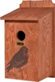 dobar Vogelhaus Nistkasten mit Siebdruckmotiv "Star"