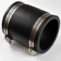 Flexible Rohrkupplung 50mm aus PVC Elastomer