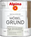 Alpina Bad & Küche Möbel-Grund – Grundierung für Holz, MDF & Kunststoff – ideale Basis für Lackierungen auf Bad- & Küchenmöbeln – 0,75 L