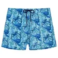 Hom Badeshorts Beach Boxer Tartane Bade-Shorts Speedo eng blau M
