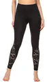 Merry Style Damen Lange Leggings aus Viskose MS10-305 (Schwarz, XS)