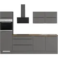 Impuls Küchen Küchenzeile IBZ42807L 280 cm Grafit  ohne E-Geräte