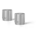 Zack Eierbecherset Salo, Edelstahl, Metall, 2-teilig, rund, 4.6 cm, stapelbar, Tischkultur & Servieren, Eierbecher