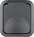 REV AquaStorm Steckdose 1-fach AP Grau