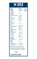BOSCH Scheibenwischer Hinten (3 397 011 430) für HYUNDAI Santa Fé II TOYOTA