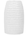 Beliani Klassische Vase für saisonale Dekoration weiß Linzi