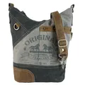 Sunsa Damen Tasche Umhängetasche, Handtasche aus Canvas & Leder.