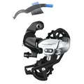 Shimano Tourney TX RD-TX800 Schaltwerk 7/8-fach zur Direktmontage Silber inkl. maxxi4you Fahrrad Kettenbürste