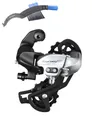 maxxi4you Schaltwerk Shimano Tourney TX RD-TX800 Schaltwerk 7/8-fach Silber inkl KB