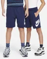 Nike Club French Terry Unisex Sport-Shorts Midnight Navy/Weiß 80% Baumwolle